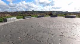 An ascent to the stars, StarDisc Stoney Wood, Wirksworth, Derbyshire, walk on an autumn day with a Border Collie dog. New GoPro Hero 8 Black TimeWarp motion time-lapse