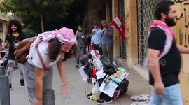 Lebanese YouTubers scare the Beirut public with clever 'trashman' prank