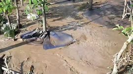 Volcanic material continues to damage more than 100 homes in Guatemala