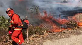 The Easy Fire in Simi Valley California