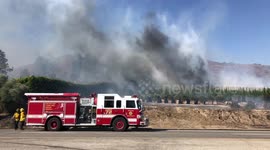 The Easy Fire in Simi Valley California