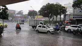 Storm Matmo hit central of VietNam (Da Nang city) today