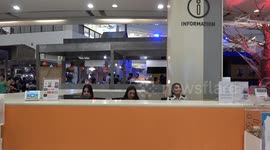 Shopping Mall Staff Wear Halloween Costumes In Thailand