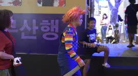 Student Does Chucky The Clown Costume For Halloween