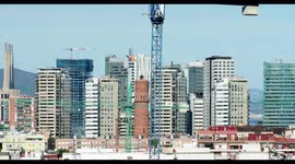 barcelona skyline shot from a high vantage point