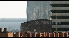 barcelona skyline shot