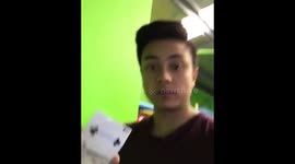 Magician does most amazing card trick