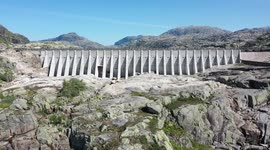 Dam in a beautiful landscape in norway