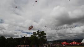 Colourful kites soar through the air at Day of the Dead celebrations in Guatemala