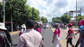 Veterans from El Salvador march to Legislative Assembly demanding pension security