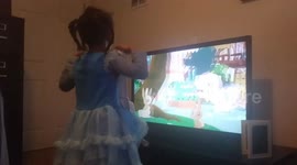 Lily Says Bunnies While Watching My Little Pony