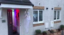 Spooky decorated Halloween House