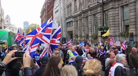 Brexiteers march through London 31st October 2019