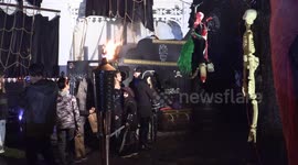 Home transforms into pirate ship for Halloween in Markham, Canada
