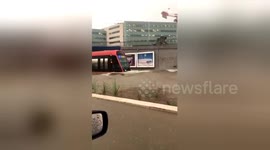 Tram causes mini