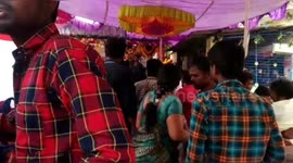 Bizzare a brawl took place between Bride and groom family members breaking chairs in southern east India.