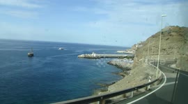 Gran Canaria (Canaria islands, Spain) roads from high point of view