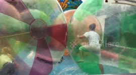 Kids in bubbles