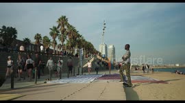 la barceloneta beach, barcelona