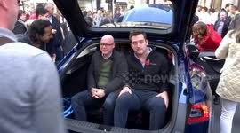 Regent Street Motor Show 2015 - trying out TESLA rear seats