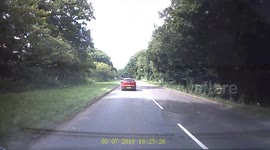 Car drifts out of its lane multiple times