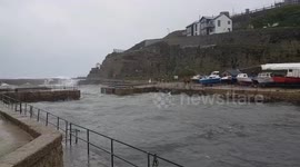 Shocking strong tides threaten Cornwall, UK