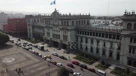 Aerial View of Main Government Building in Guatemala City