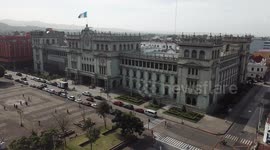 Aerial View of Main Government Building in Guatemala City