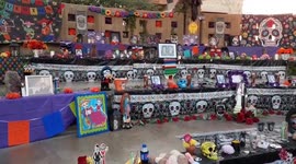 Dia de Los Muertos Ceremonial Alter