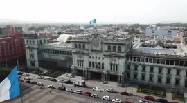 Aerial View of Main Government Building in Guatemala City