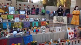 Dia de Los Muertos Ceremonial Alter in Las Vegas