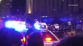 Trump arrives at UFC fight amid protests calling for his impeachment