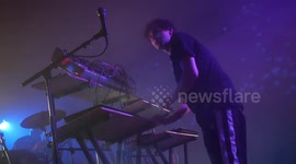 Electronic music duo Mitú perform live in Malmö, Sweden