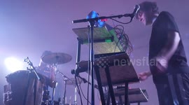 Electronic music duo Mitú perform live in Malmö, Sweden