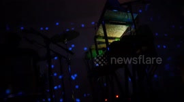 Electronic music duo Mitú performs live in Malmö, Sweden