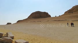 French Tourist Adventure In Jabal El Modawara , Wadi El Rayan Desert