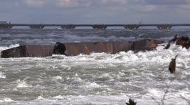 Severe storms at Niagara Falls dislodge famous iron barge after 101 years