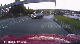 'Think they f***** up': UK driver spotted on wrong side of dual carriageway