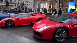 Luxury cars display at Regent Street Motor Show 2019