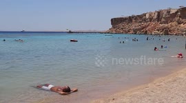Tourists Enjoys Summer Relaxing In Sharm El SHeikh Egypt