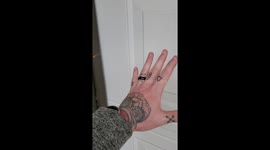 Microchip implant, example of use. Open/close garage door