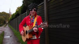 'Britain's worst' Elvis Presley impersonator snubbed from a tribute act competition - because he's so bad.