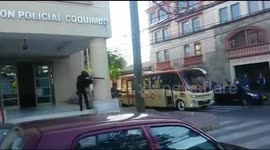 Armed Chilean police attack protestors