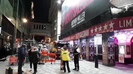 Emergency services at Piccadilly Theatre after ceiling falls in