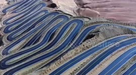 China's long and winding road contains SIX HUNDRED hairpin turns