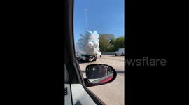 Houston driver spots 'Rick and Morty' car on highway