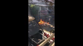 Chilean students light trash on fire as protest continues