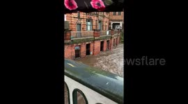 Newsflare Edit - Sheffield Lady’s Bridge flooding 2019