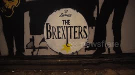 Anti-Brexit graffiti in Soho, London