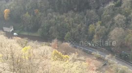 Flooding in Matlock Bath, Derbyshire